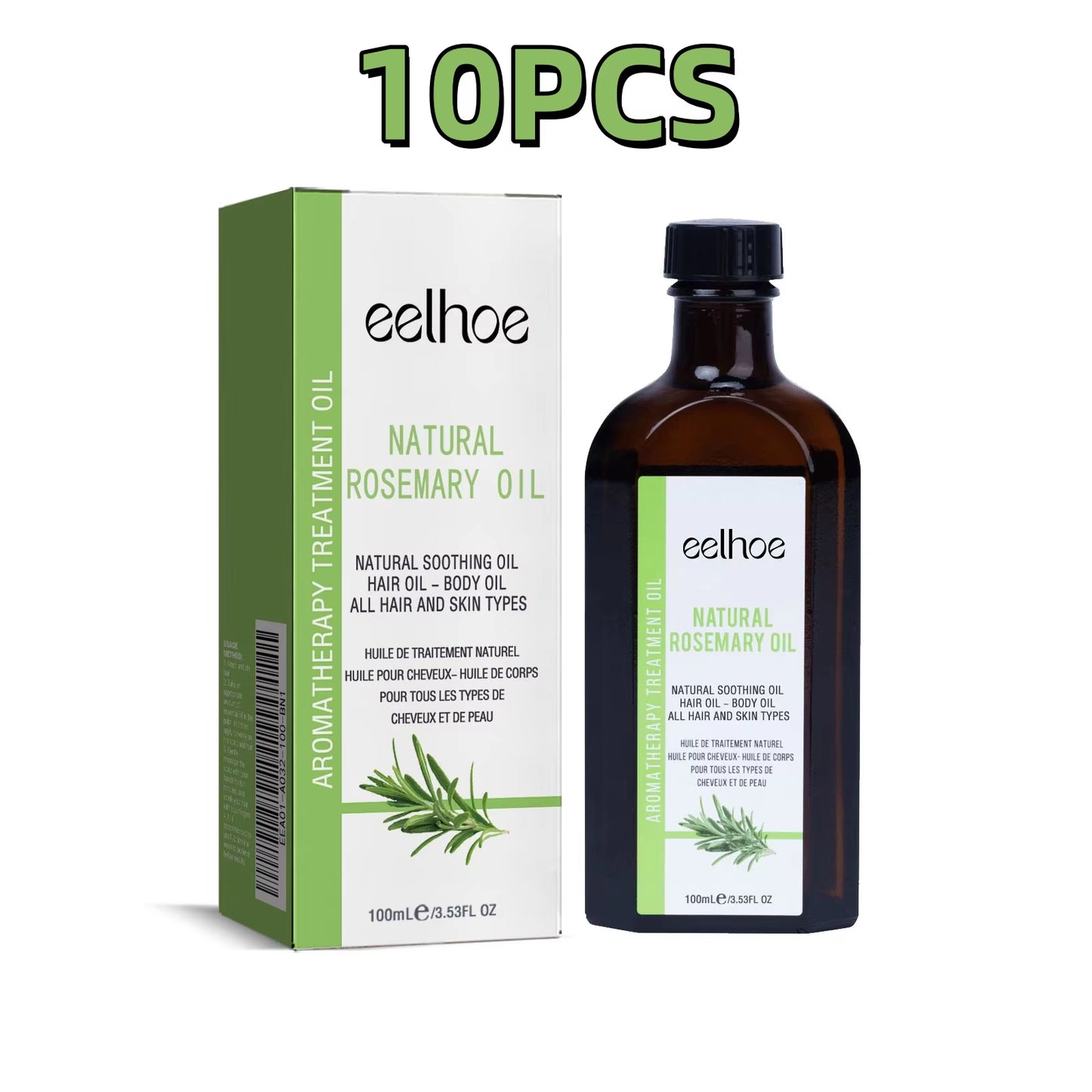 100Ml Rosemary Hair Care Essential Oil Prevent Frizzy Hair Smooth Fragrant Repair Perm Dye Hair Care Essential Oils