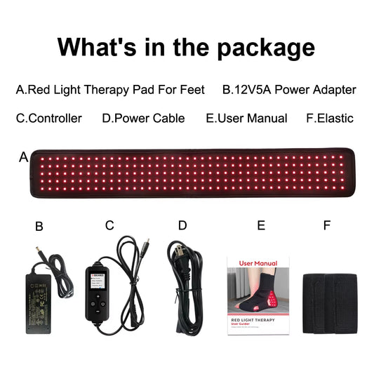 Red Light Therapy Feet Wrap 660Nm 850Nm Foot Red Light Therapy