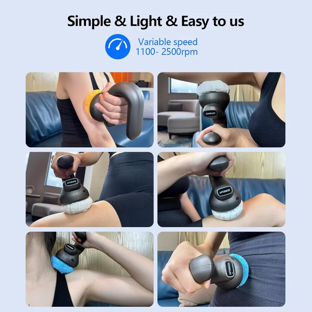 Handheld Professional Mini Orbital Buffer Relief Massager