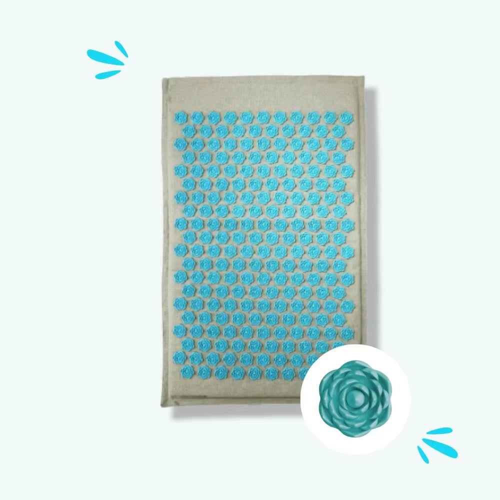 Nature Linen Coconut Palm Massage Yoga Mat 74*44Cm Acupuntura Acupresion Massage Accupressure Acupuncture Spike Cushion