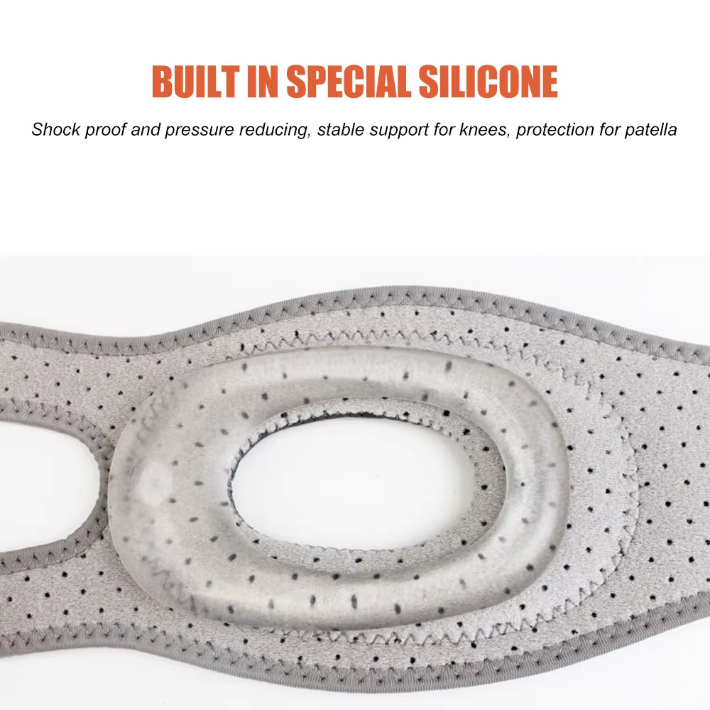 1 PCS Patella Knee Brace for Knee Pain, Knee Compression Sleeve for Arthritis Pain and Support, Workout Knee Guard and Knee Pads