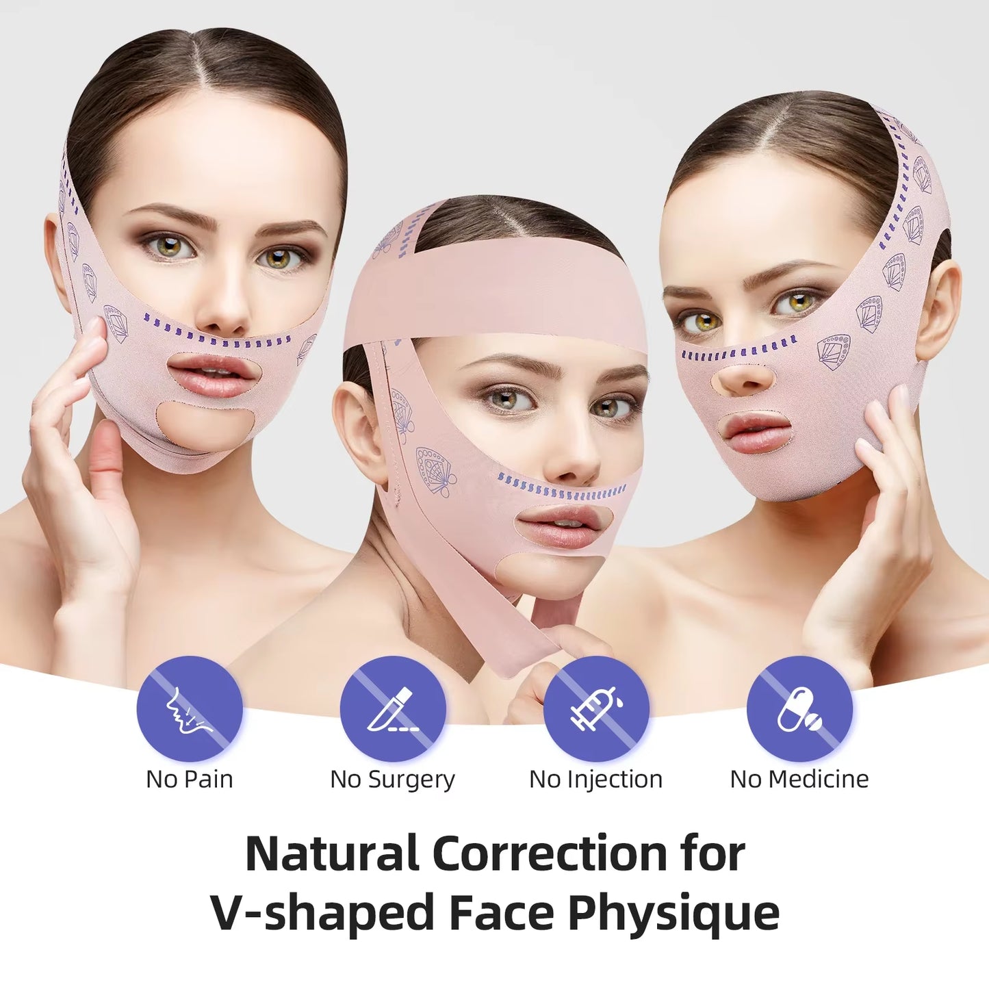 Face Slimming Bandage Women Face Lifting V Line Shaper Chin Cheek Lift up Belt anti Wrinkle Strap Facial Beauty Skin Care Tools