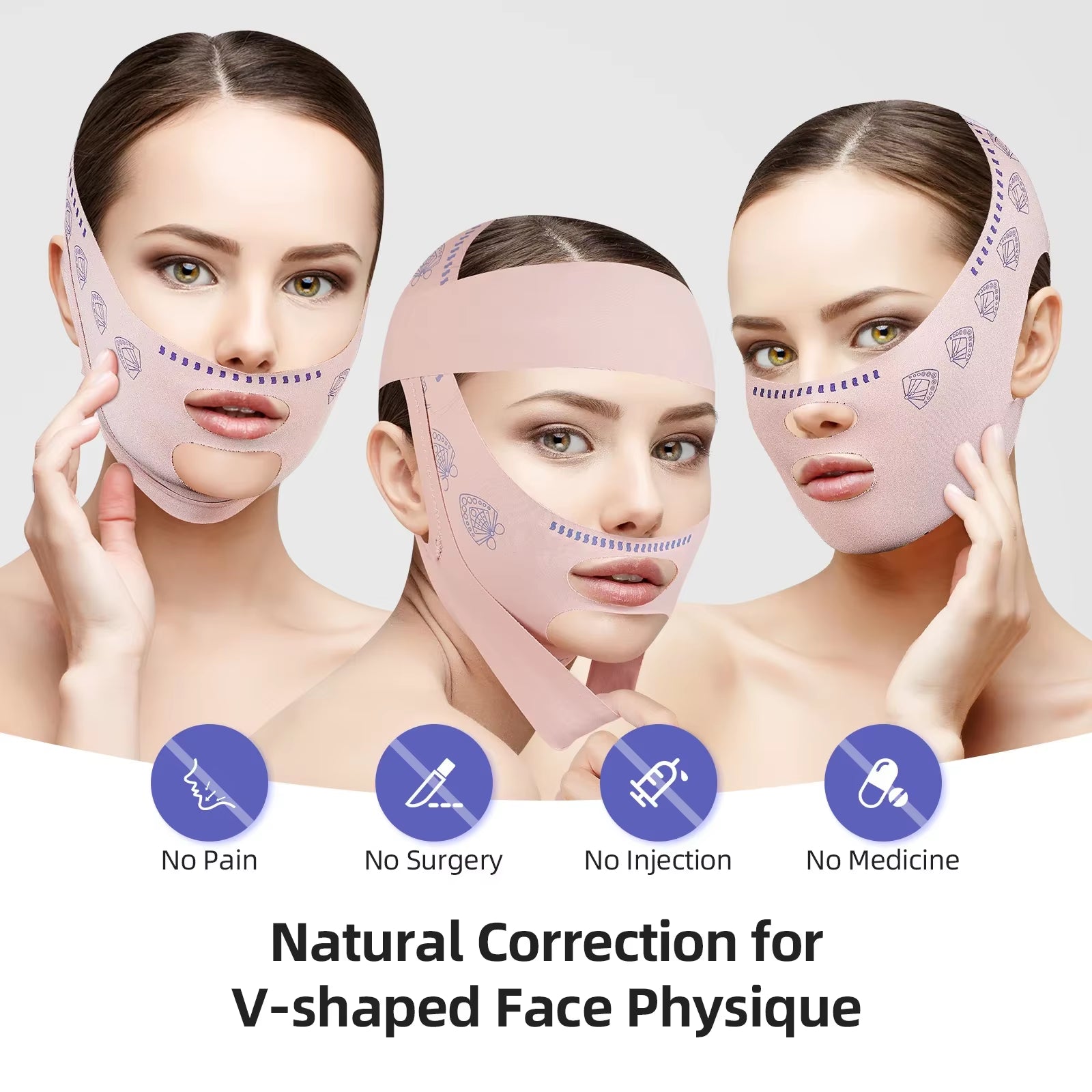 Face Slimming Bandage Women Face Lifting V Line Shaper Chin Cheek Lift up Belt anti Wrinkle Strap Facial Beauty Skin Care Tools