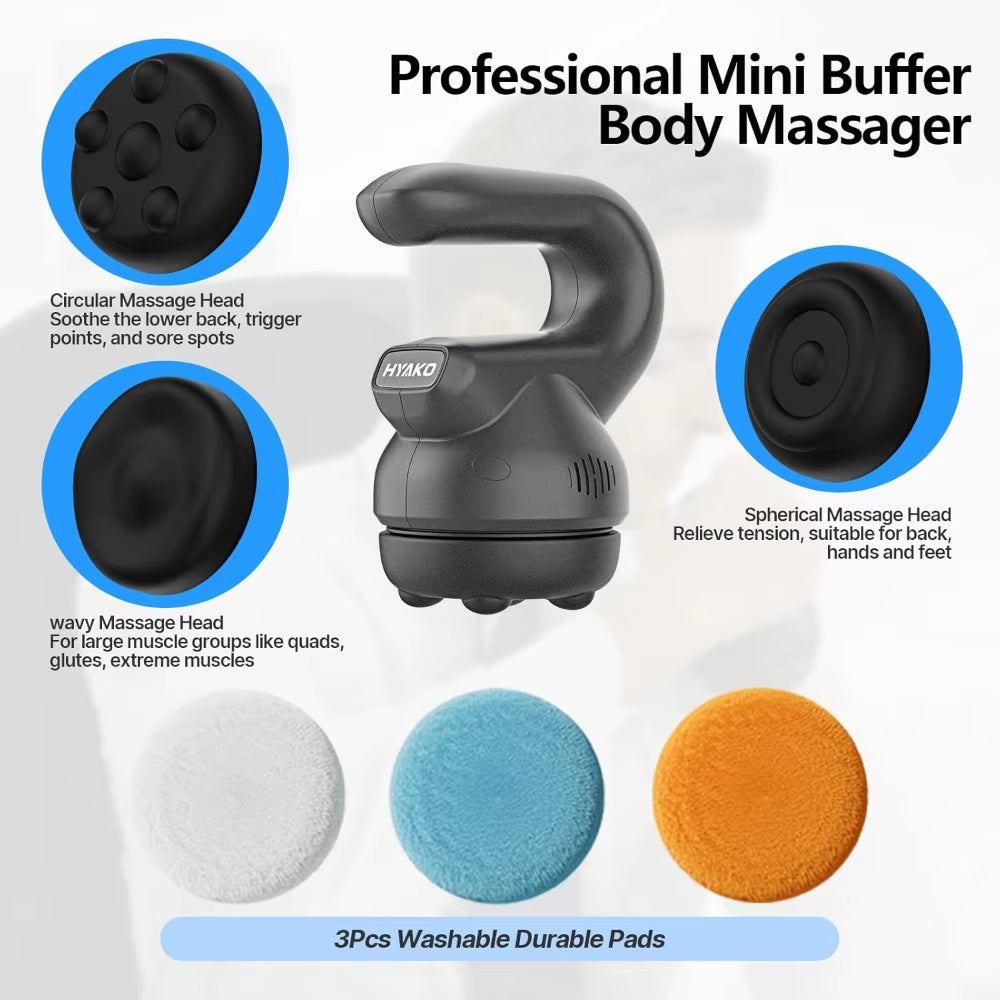 Handheld Professional Mini Orbital Buffer Relief Massager