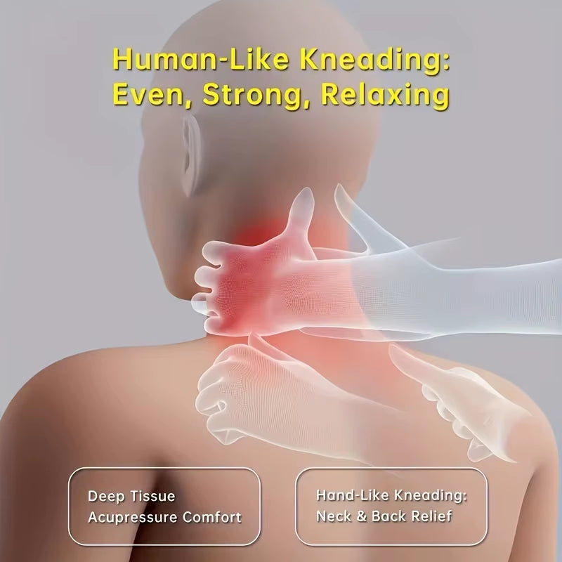 Electric Neck and Shoulder Massager Wireless Shoulder & Back Massage Pillow Trapezius Neck Cervical Back Massage Shawl Gifts