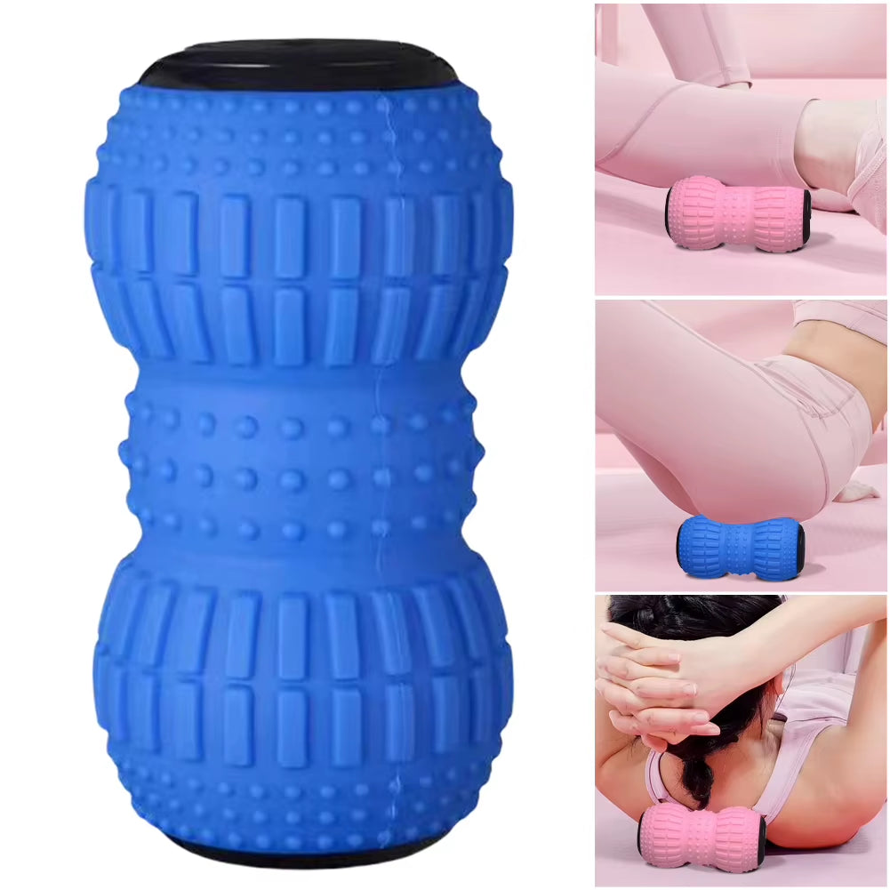 Electric Peanut Ball Ergonomic Massage Ball Rechargeable Yoga Fascia Ball 3 Speed for Myofascial Release & Muscle Recovery