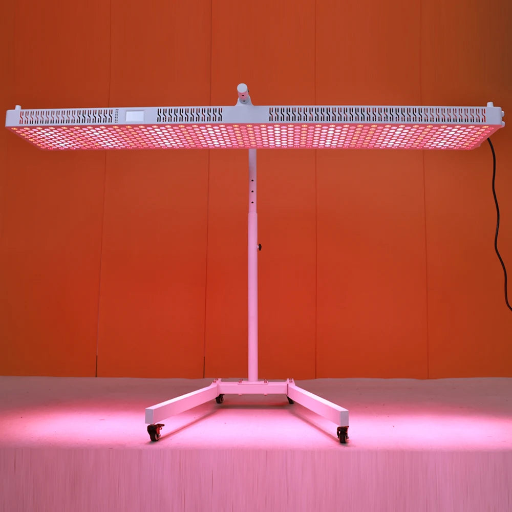Full-Body Red Light Therapy 1.82M Tall Full Body Red Light Therapy Bed 480&590Nm 1060Nm 850Nm 9 Wavelengths Led Light Therapy with Stand
