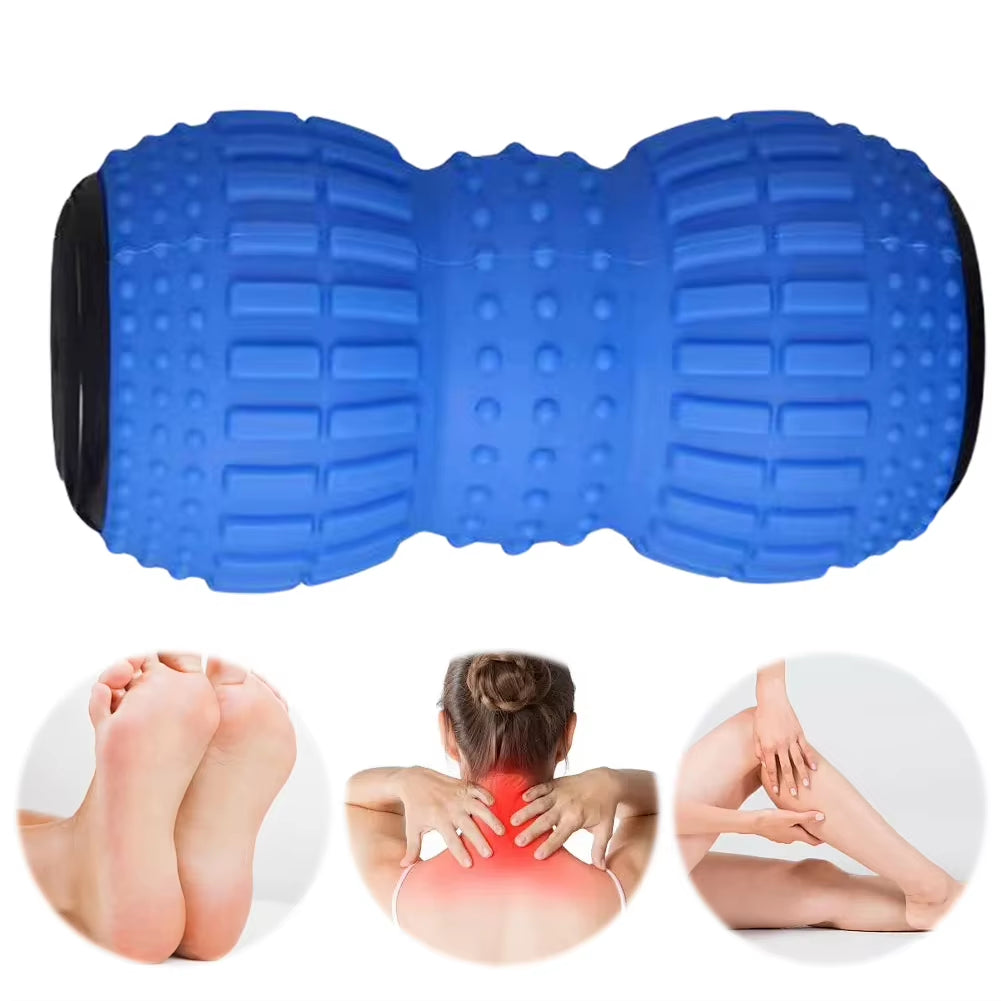 Electric Peanut Ball Ergonomic Massage Ball Rechargeable Yoga Fascia Ball 3 Speed for Myofascial Release & Muscle Recovery