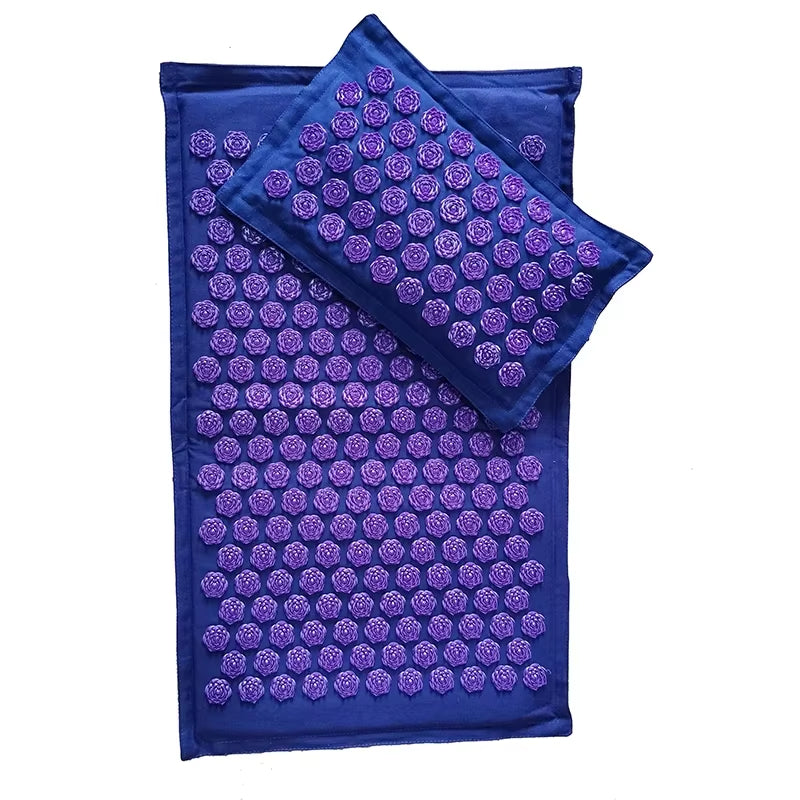 Nature Linen Coconut Palm Massage Yoga Mat 74*44Cm Acupuntura Acupresion Massage Accupressure Acupuncture Spike Cushion