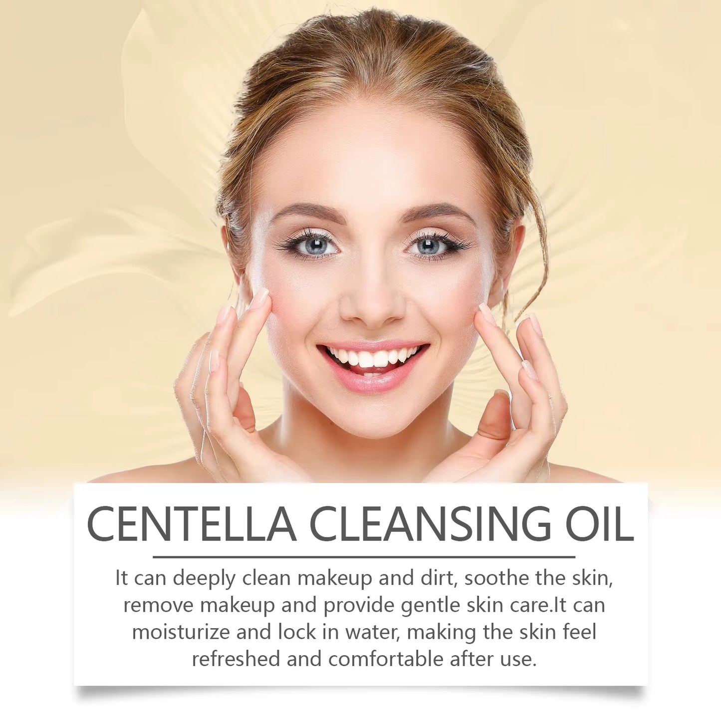 Centella Cleansing Oil Gentle Facial Makeup Remover Vitamin E Moisturizing Face Refresher Cleaning Oil Cleaning Nose Pores