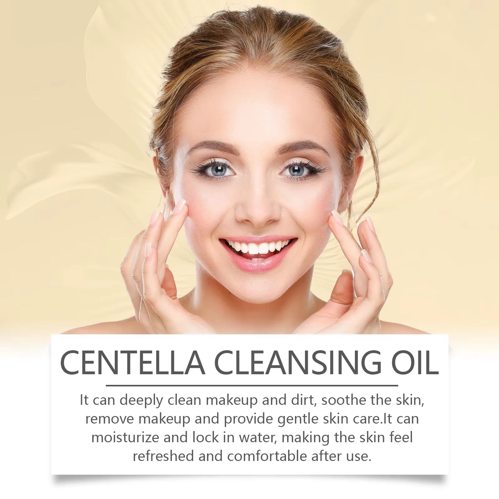 Centella Cleansing Oil Gentle Facial Makeup Remover Vitamin E Moisturizing Face Refresher Cleaning Oil Cleaning Nose Pores