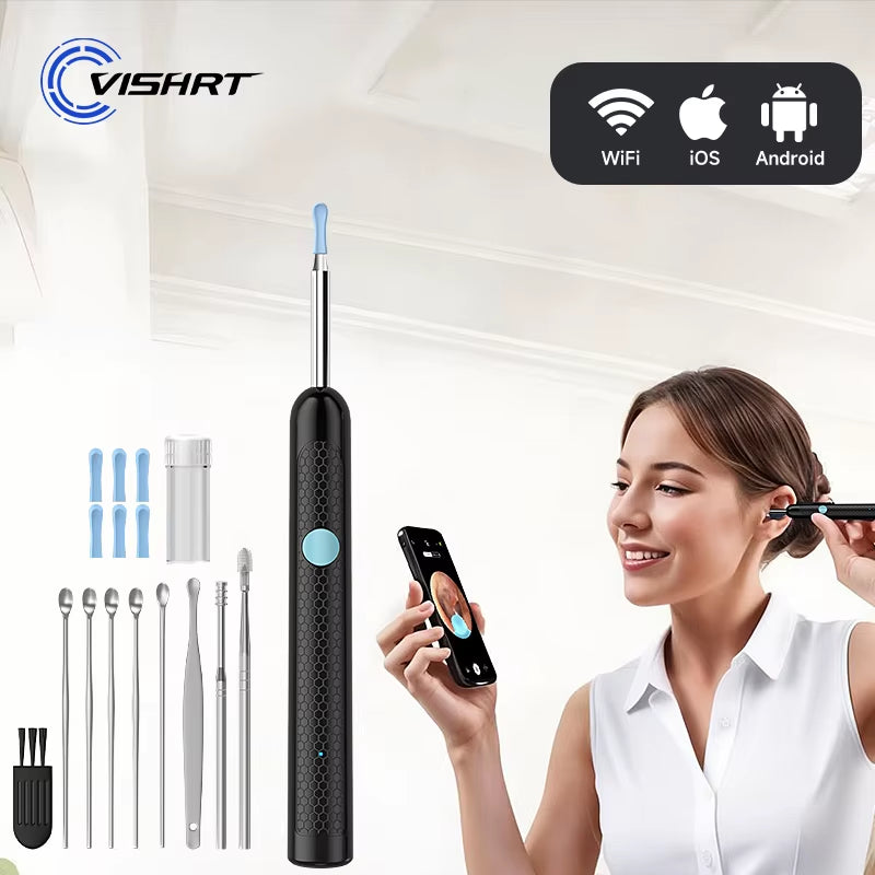4.2MM Visual Ear Scope 1080P HD Otoscope Endoscope Ear Picker Camera for Iphone/Android Ear Wax Removal Kit for Ear Cleaning