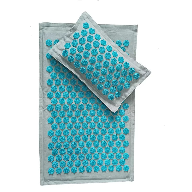 Nature Linen Coconut Palm Massage Yoga Mat 74*44Cm Acupuntura Acupresion Massage Accupressure Acupuncture Spike Cushion