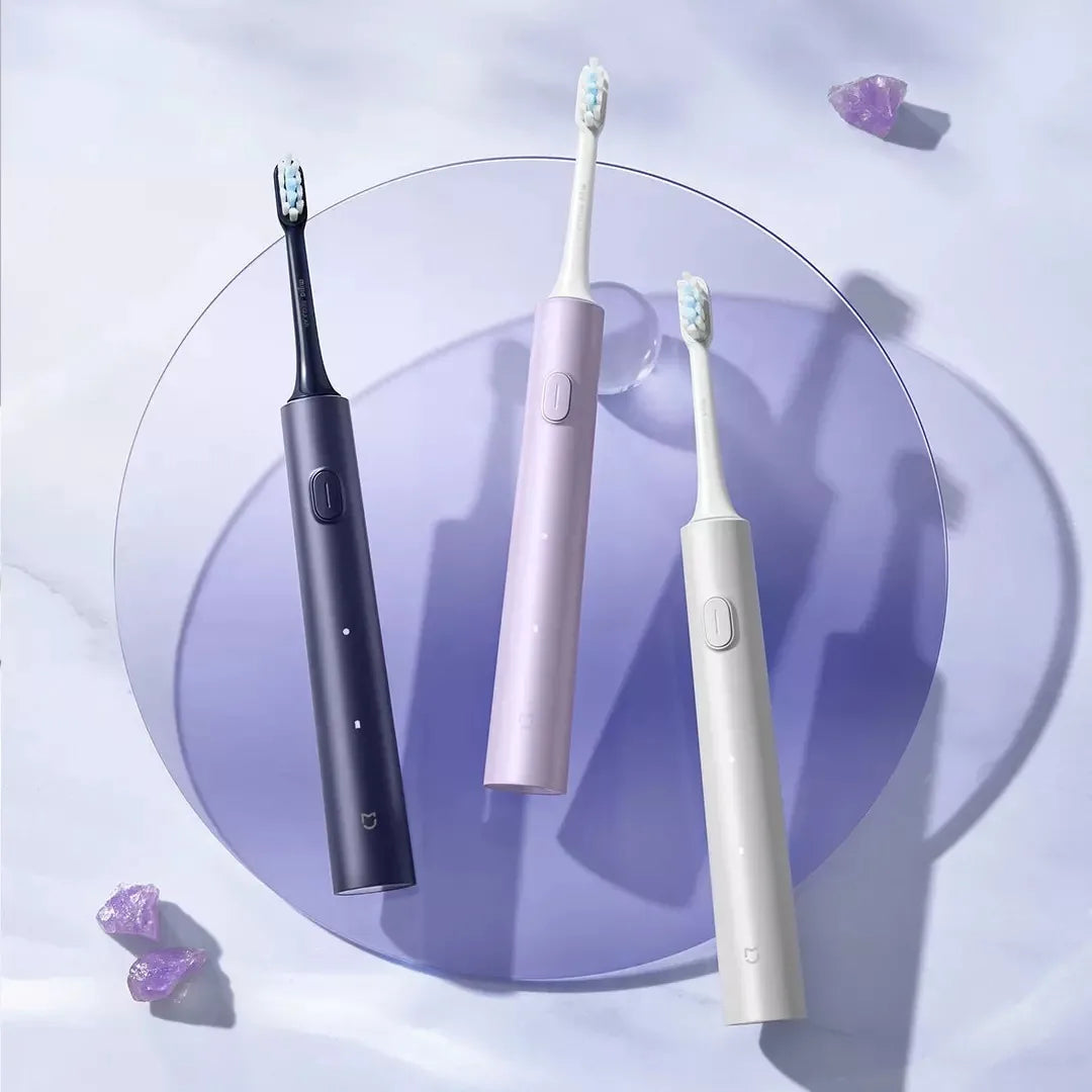 XIAOMI  Sonic Electric Toothbrush T302 3Colors 4 Brush Heads IPX8 Water Proof 360° Wireless Charging 4 Modes Cleaning Teeth