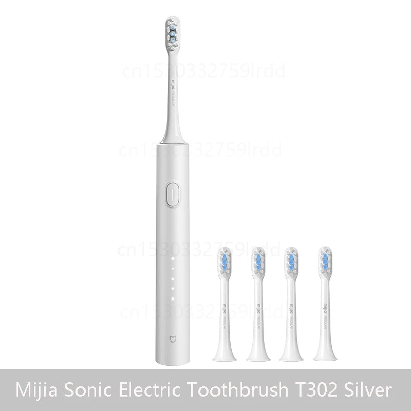 XIAOMI  Sonic Electric Toothbrush T302 3Colors 4 Brush Heads IPX8 Water Proof 360° Wireless Charging 4 Modes Cleaning Teeth
