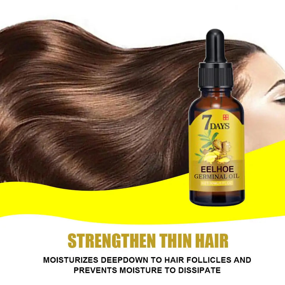 Hair Growth Serum Fast Growing Hair Essential Oil Beauty Hair Care 10/20/40Ml Dense Regrowth Ginger Hair Promoting Regeneration