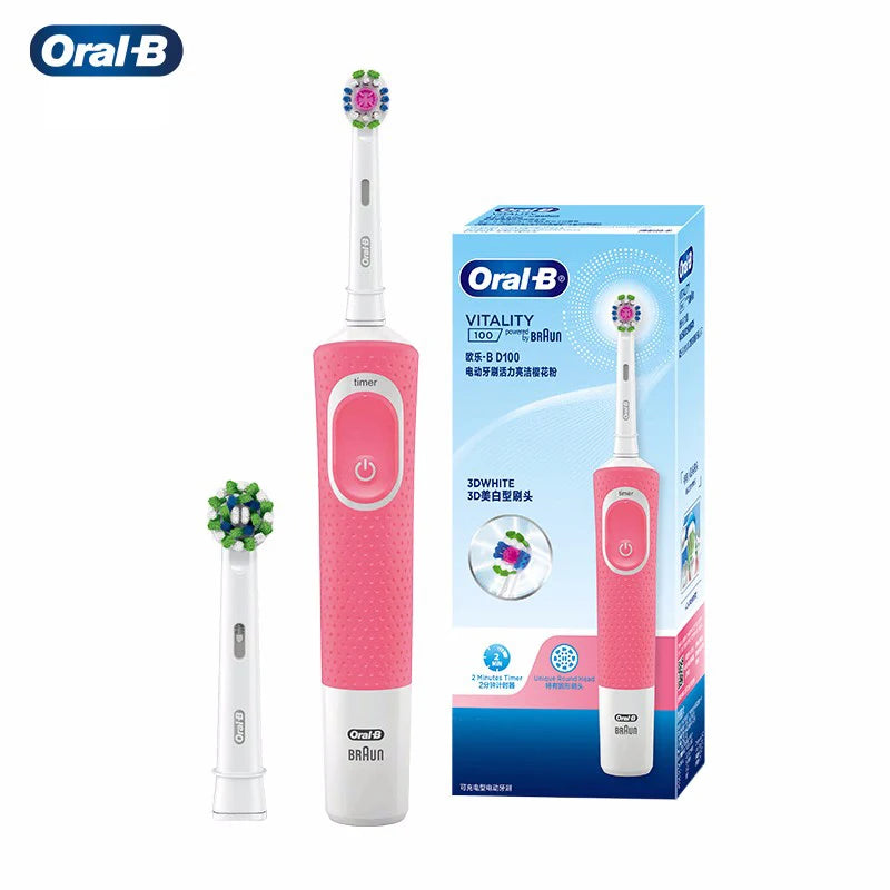 D100 Electric Toothbrush 2D Vitality Cleaning Teeth Brush Waterproof Electronic Teeth Brush Inductive Charger with Timer