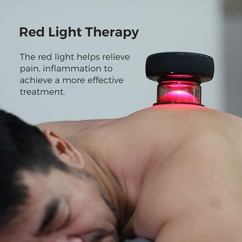 Cupper - All New Cupping Therapy Set - Smart Electric Cupping Massager with Red Light Therapy