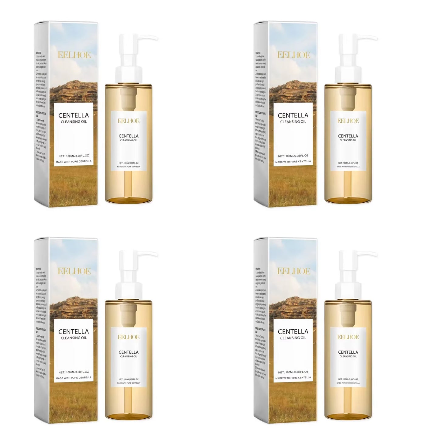 Centella Cleansing Oil Gentle Facial Makeup Remover Vitamin E Moisturizing Face Refresher Cleaning Oil Cleaning Nose Pores