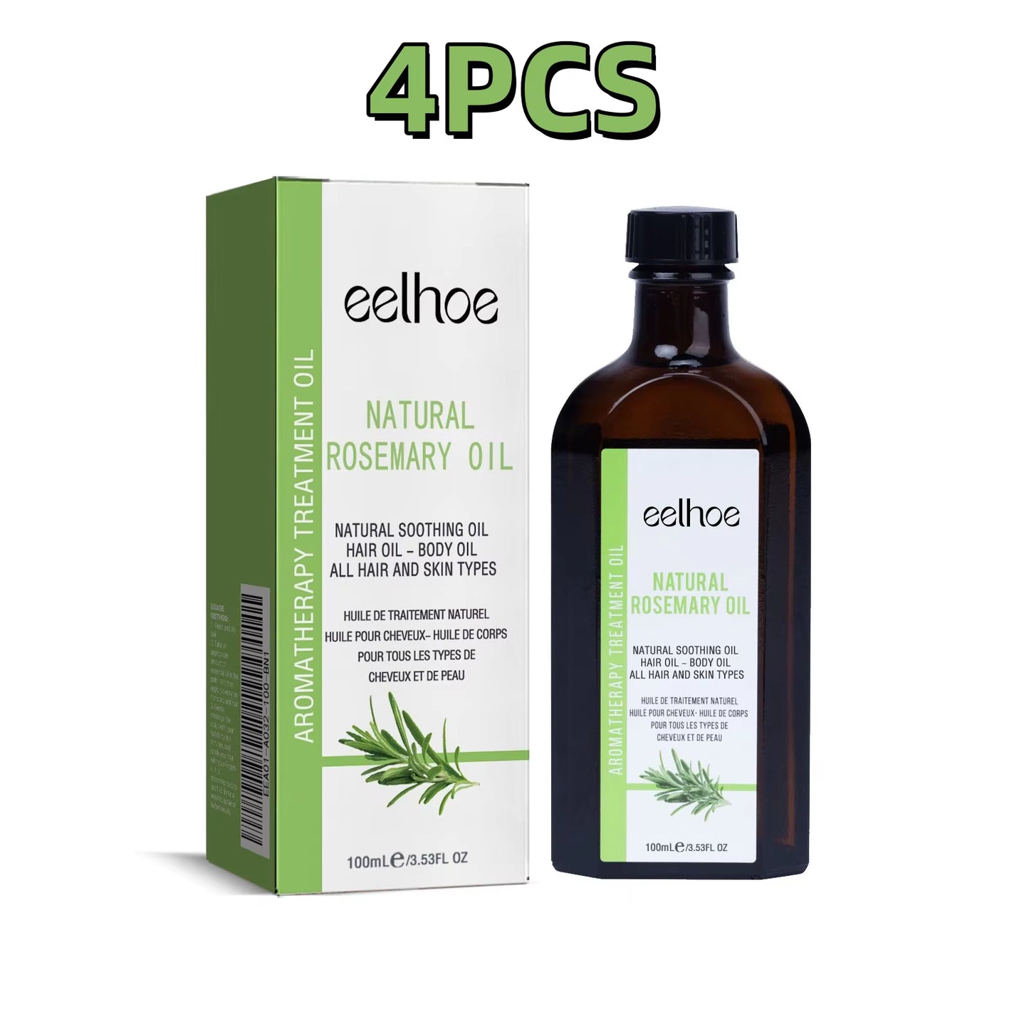 100Ml  Rosemary Hair Care Essential Oil Prevent Frizzy Hair Smooth Fragrant Repair Perm Dye Hair Care Essential Oils