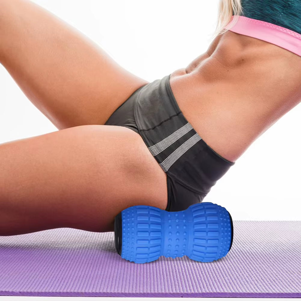 Electric Peanut Ball Ergonomic Massage Ball Rechargeable Yoga Fascia Ball 3 Speed for Myofascial Release & Muscle Recovery