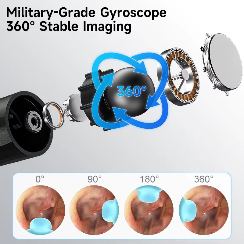 4.2MM Visual Ear Scope 1080P HD Otoscope Endoscope Ear Picker Camera for Iphone/Android Ear Wax Removal Kit for Ear Cleaning